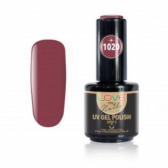 Love My Nails Ημιμόνιμο Βερνίκι Νυχιών UV/LED 1020 Μπορντώ Μωβ - 16ml - 18003-1020