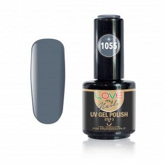 Love My Nails Ημιμόνιμο Βερνίκι Νυχιών UV/LED 1055 Γκρι Μολυβί - 16ml - 18003-1055