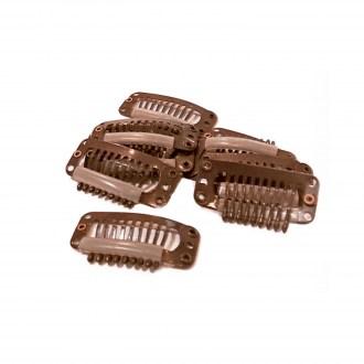 Κλίπς για Τρέσες Καφέ - 10Τεμ - 21175-1