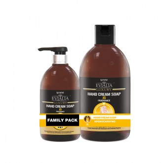 family pack - Evialia Hand Cream Soap αρωματικο με κρέμα - 1lt + 500ml 24038-5