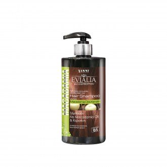 Evialia Σαμπουάν με Κερατίνη κ Λάδι Macadamia Βιταμίνες, B5 κ Πλούσια Ενεργά-500ml 11045
