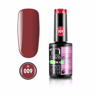10Days Gel Effect Βερνίκι Νυχιών Νo 009 Κόκκινο Μπορντώ - 11ml - 18020-009