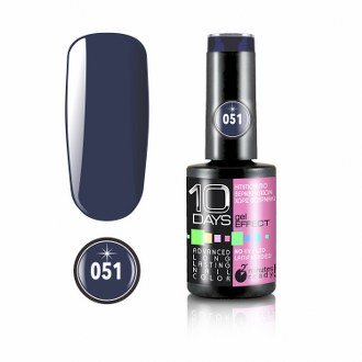 10Days Gel Effect Βερνίκι Νυχιών 051 Μπλε Μεταλλικό - 11ml - 18020-051