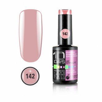 10Days Gel Effect Βερνίκι Νυχιών 142 Ροζ nude σκούρο - 11ml - 18020-142