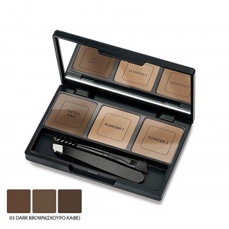 Eyebrow Styling Kit Deep Brown Golden Rose No.03 - 19559-03
