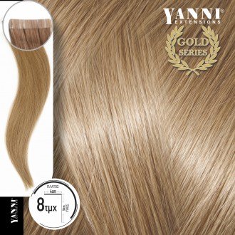 Τρέσα Φυσική Τρίχα Αυτοκόλλητη Νο 9.0 Ξανθό Πολύ Ανοιχτό-50cm - 21108-9