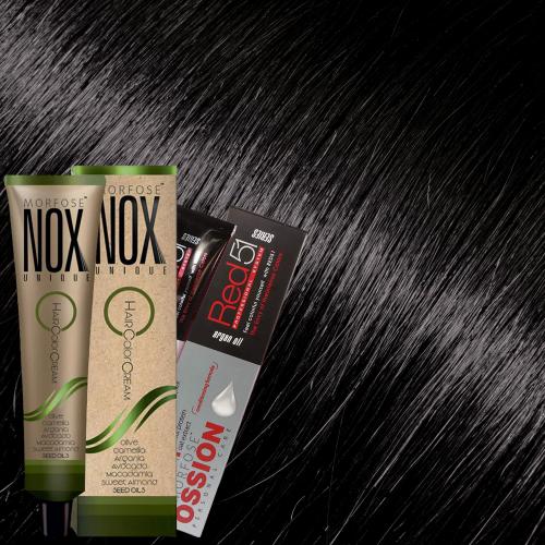 Ossion Nox Morfose Βαφή Μαλλιών 1.0 Μαύρο - 60ml - N10017-1