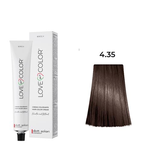 Love Me Color Βαφή μαλλιών 4.35 Καστανό Σκούρο Χρυσό Καφέ-100ml N10000-435