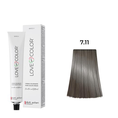 Love Me Color Βαφή μαλλιών 7.11 Ξανθό Σαντρέ Έντονο-100ml N10000-711