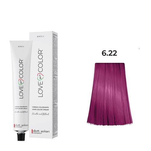 Love Me Color Βαφή μαλλιών 6.22 Ξανθό Σκούρο Ιριζέ Έντονο-100ml N10000-622