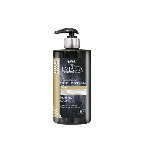 Evialia Σαμπουάν με Μετάξι, Κερατίνη B5 κ Πλούσια Ενεργά Συστατικά-500ml 11042