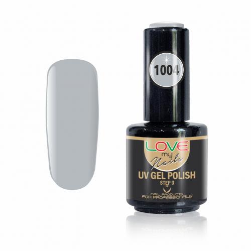 Love My Nails Ημιμόνιμο Βερνίκι Νυχιών UV/LED 1004 Γκρι Παστέλ - 16ml - 18003-1004