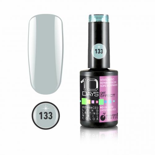 10Days Gel Effect Βερνίκι Νυχιών 133 Βεραμάν παστέλ - 11ml - 18020-133