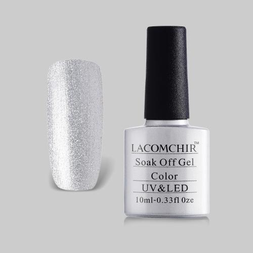 Lacomchir UV - LED Silver TD155 Diamond Sparkle - 10ml - 23001-TD155