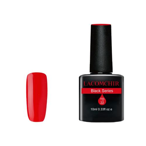 Lacomchir UV/LED Black Series TD022 Fire Red - 10ml - 23002-TD022