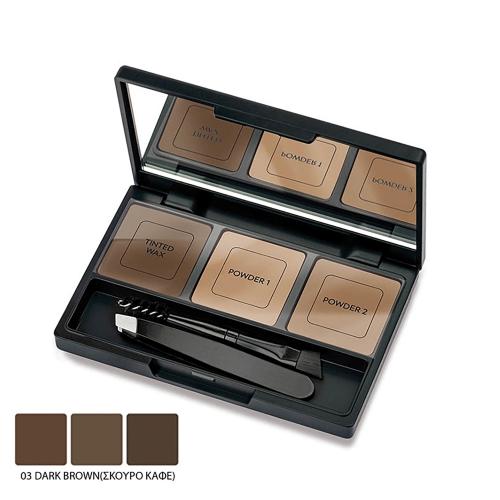 Eyebrow Styling Kit Deep Brown Golden Rose No.03 - 19559-03