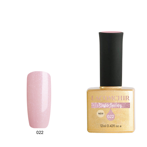 Lacomchir UV - LED Premium Gold 022 Rose Glitter -12ml - 23010-022